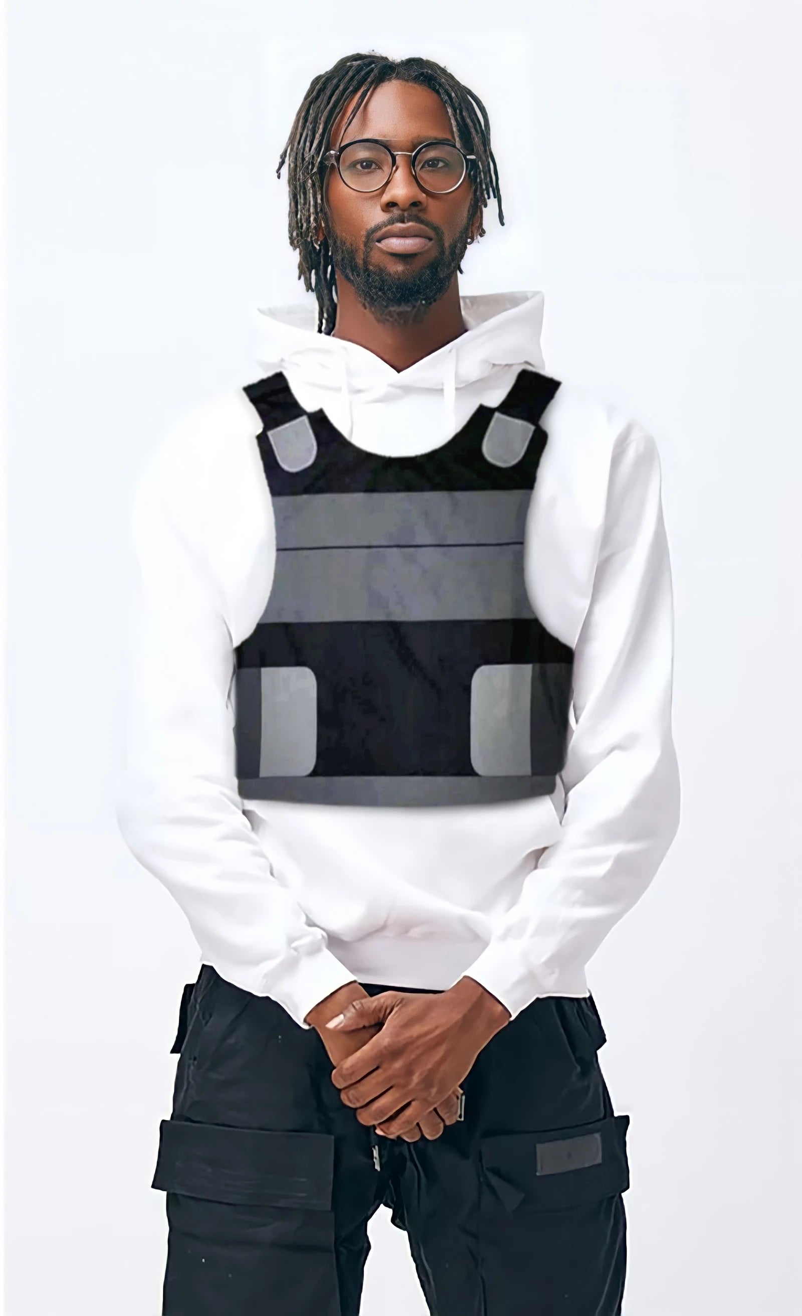 Vest hot sale over hoodie